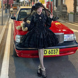 Gothic Victorian Lolita Dress - Punk Lace & Bow From Kawaii Stop