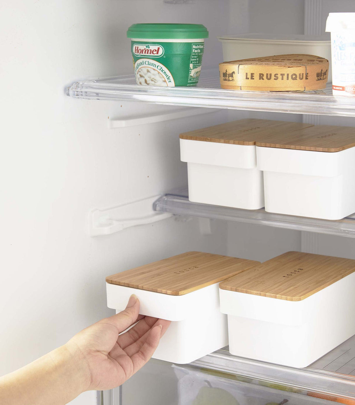 Airtight Food Storage Container - Bamboo Lid from Yamazaki Home