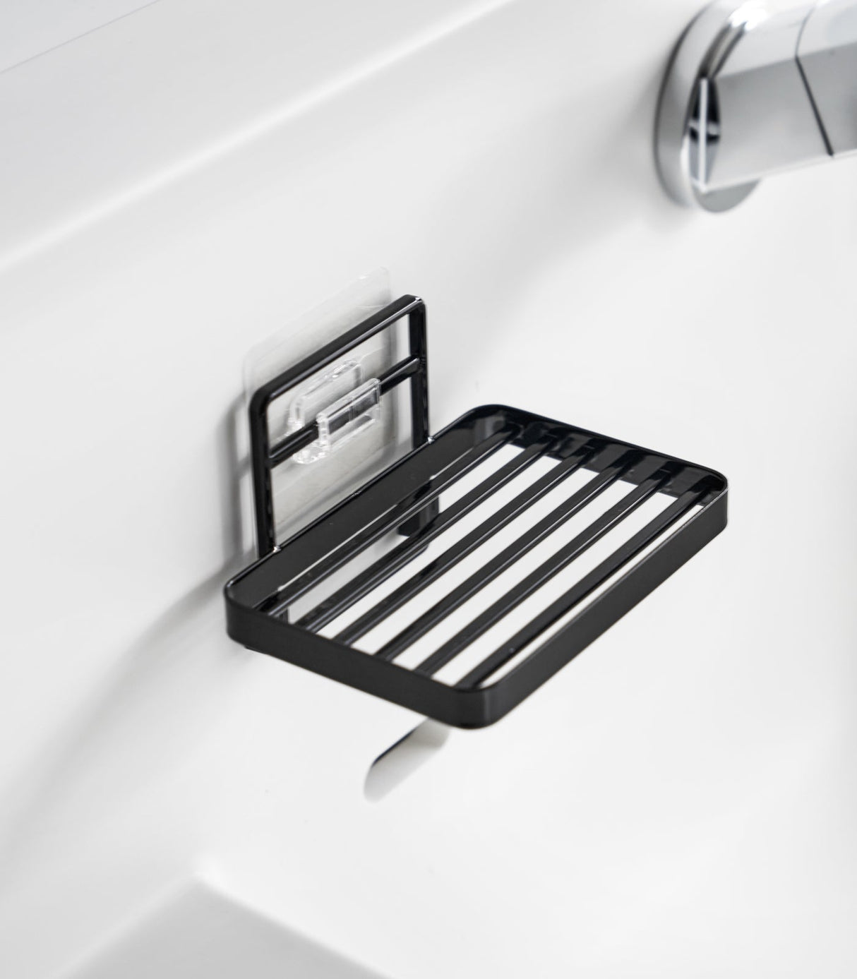 Traceless Adhesive Soap Tray - Steel from Yamazaki Home