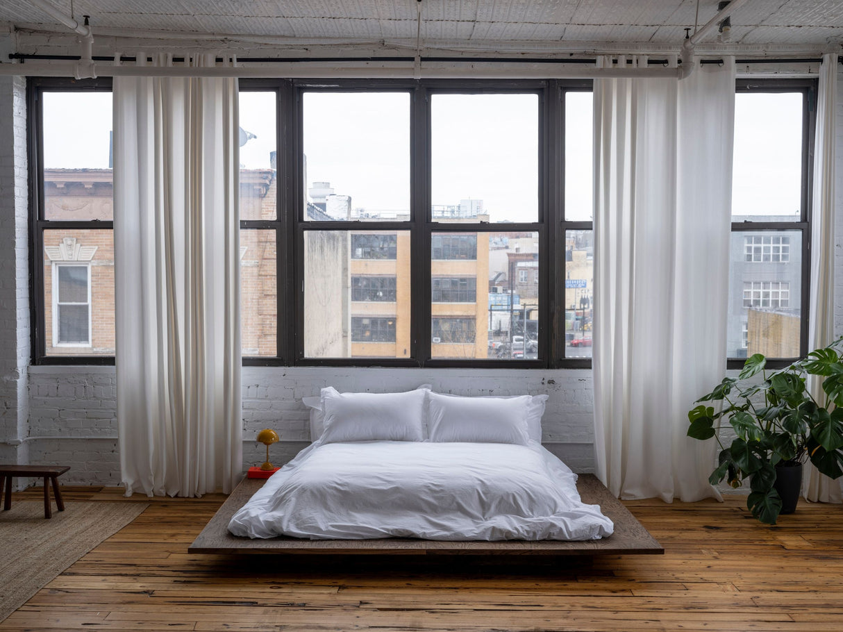 Relaxed Percale Sheet Set from French Presse Linens