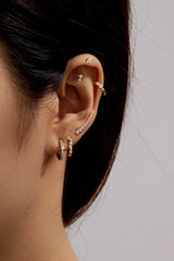 Graduated CZ Bar Ear Crawl from eklexic