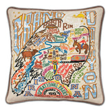 Grand Canyon Hand-Embroidered Pillow from Quirks!