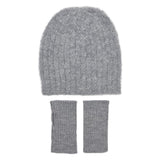 Gray Loop Knit Alpaca Beanie from SLATE + SALT