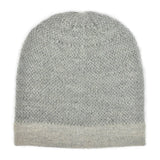 Gray Interwoven Alpaca Beanie from SLATE + SALT