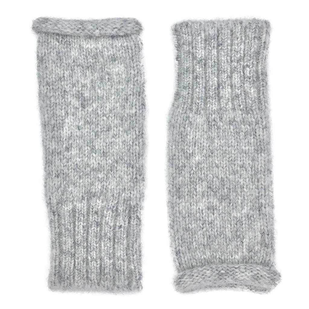Gray Essential Knit Alpaca Gloves from SLATE + SALT