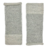 Gray Interwoven Alpaca Gloves from SLATE + SALT