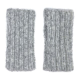 Gray Ribbed Alpaca Gloves from SLATE + SALT