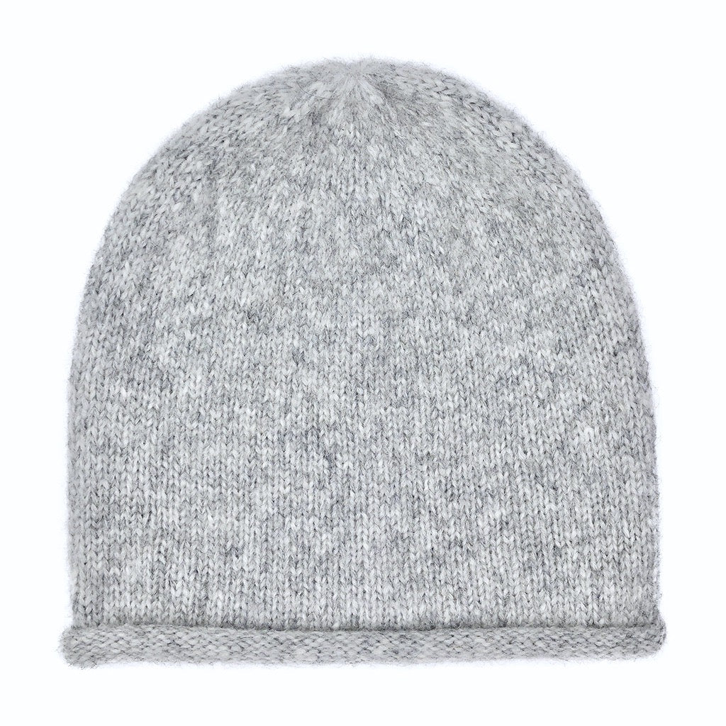 Gray Essential Knit Alpaca Beanie from SLATE + SALT