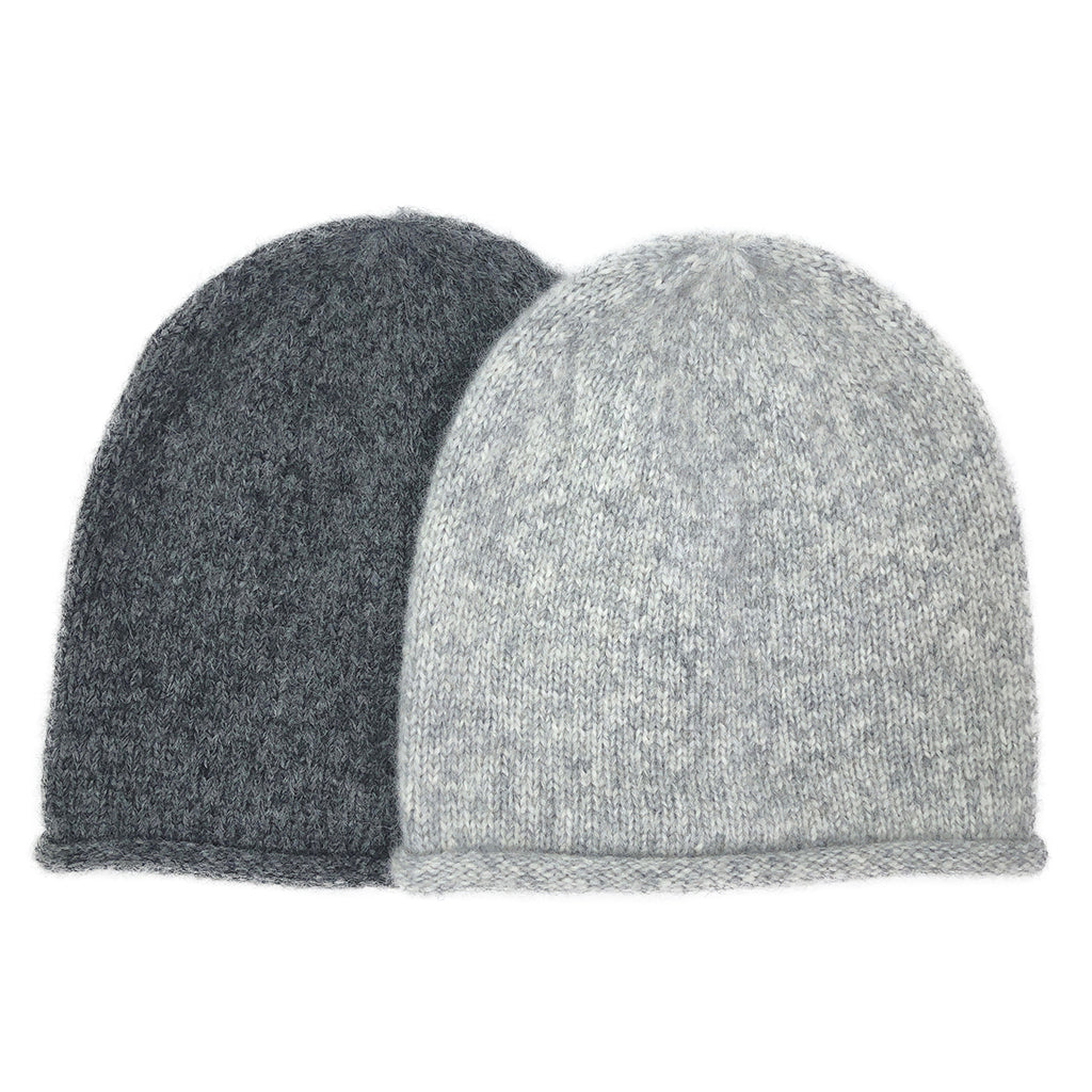Charcoal Essential Knit Alpaca Beanie from SLATE + SALT