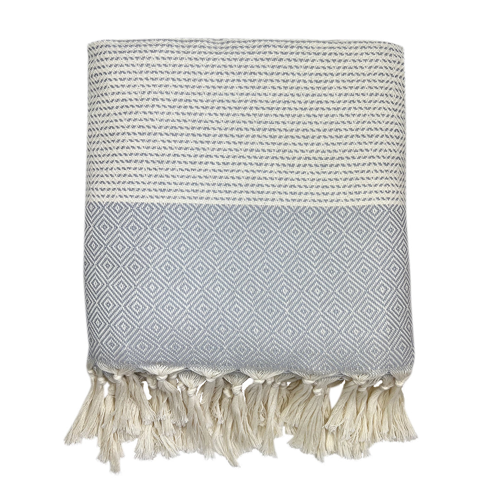 Diamond Stripe Turkish Throw from SLATE + SALT
