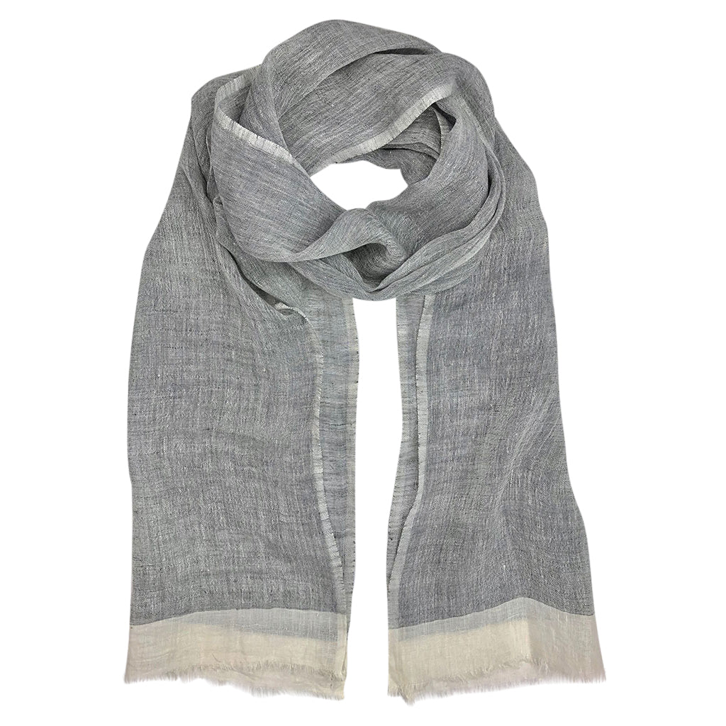Gauze Linen Two Tone Scarf from SLATE + SALT