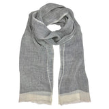 Gauze Linen Two Tone Scarf from SLATE + SALT