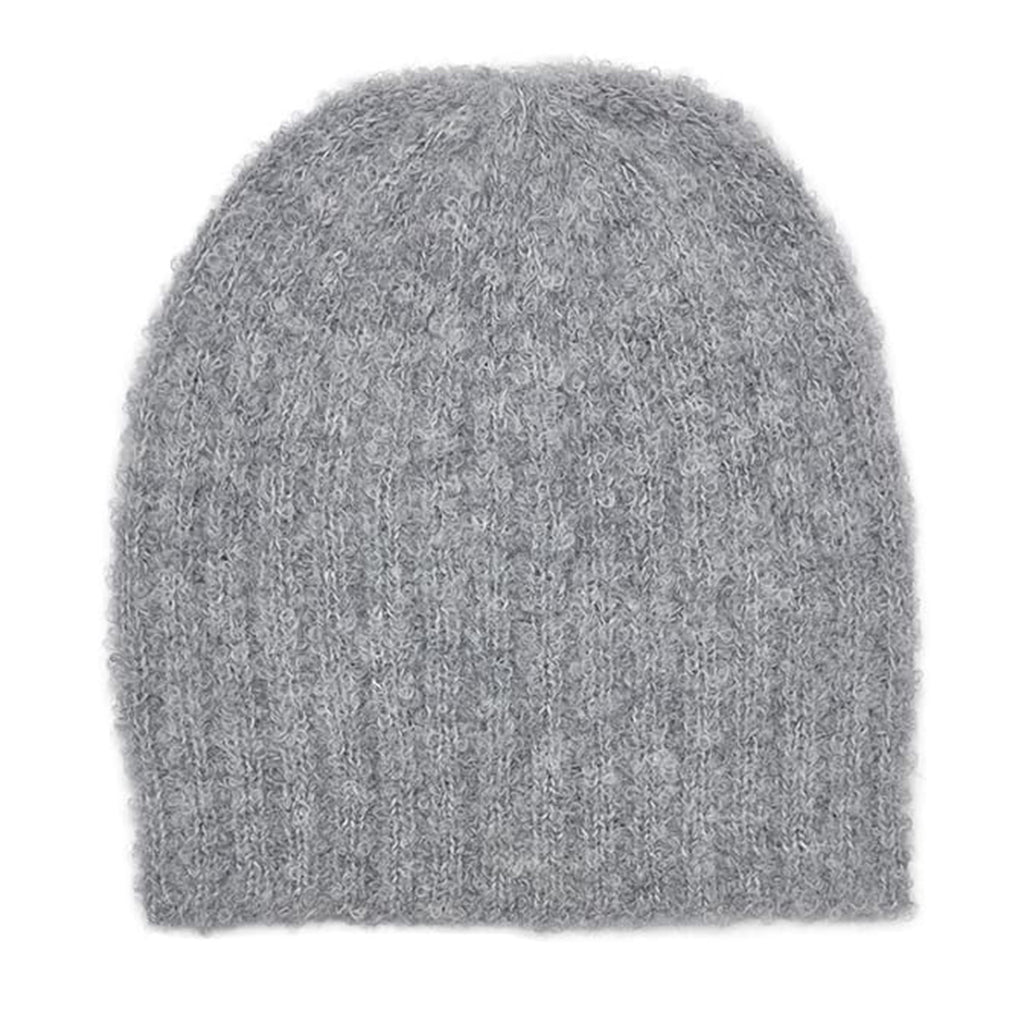 Gray Loop Knit Alpaca Beanie from SLATE + SALT