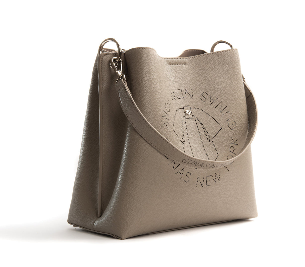 Tabitha - Grey Bucket Bag from Gunas New York
