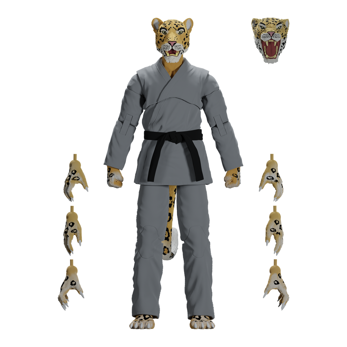 Zoo Jitsu Fighters Jairo the Jaguar Action Figure from Icon Heroes
