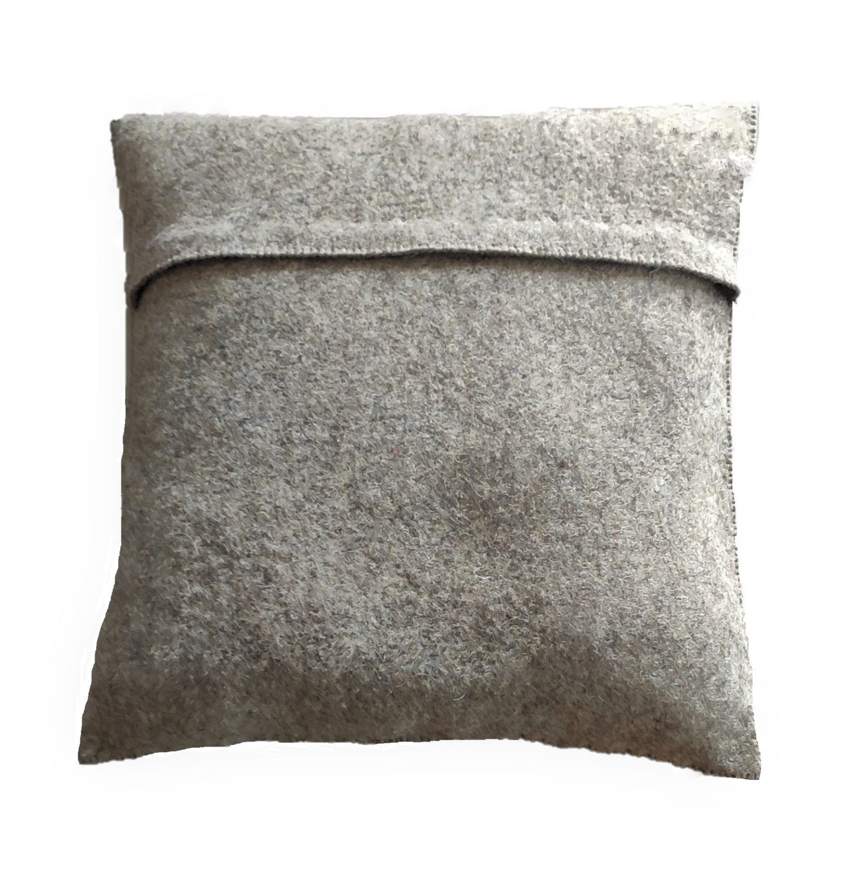 Hand Felted Wool Pillow - Cream Antlers on Gray - 20" from Arcadia Home