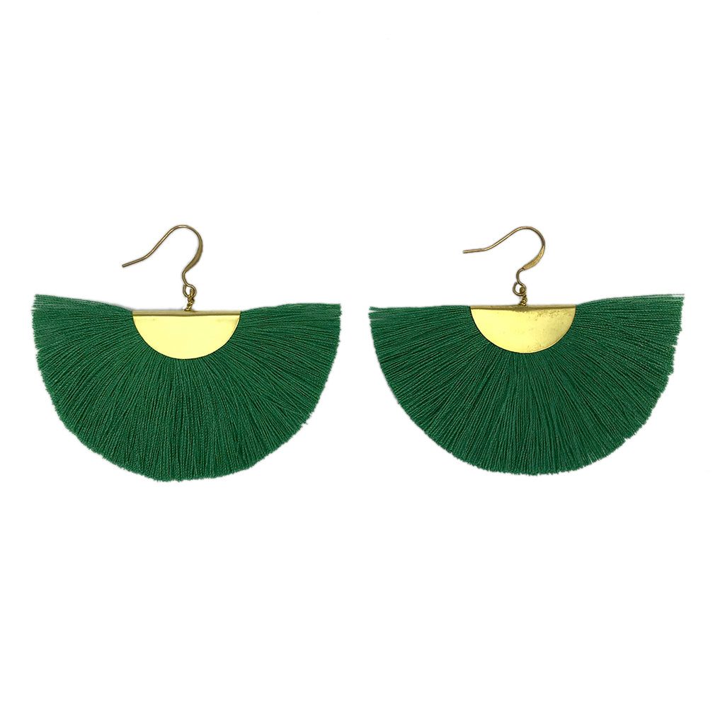 Half Moon Fan Earrings from SLATE + SALT