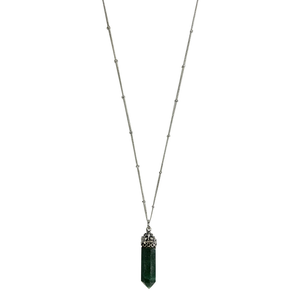 Aventurine Crystal Necklace from SLATE + SALT