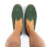 Men's Green Nubucks from Atlantis Handmade Shoes