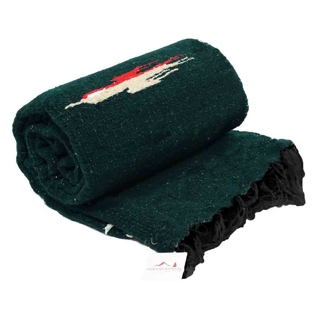 Dark Green Baja Thunderbird Blanket from West Path