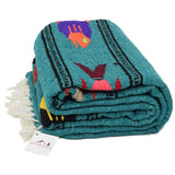 Midnight Teal Baja Fish Yoga Blanket from West Path
