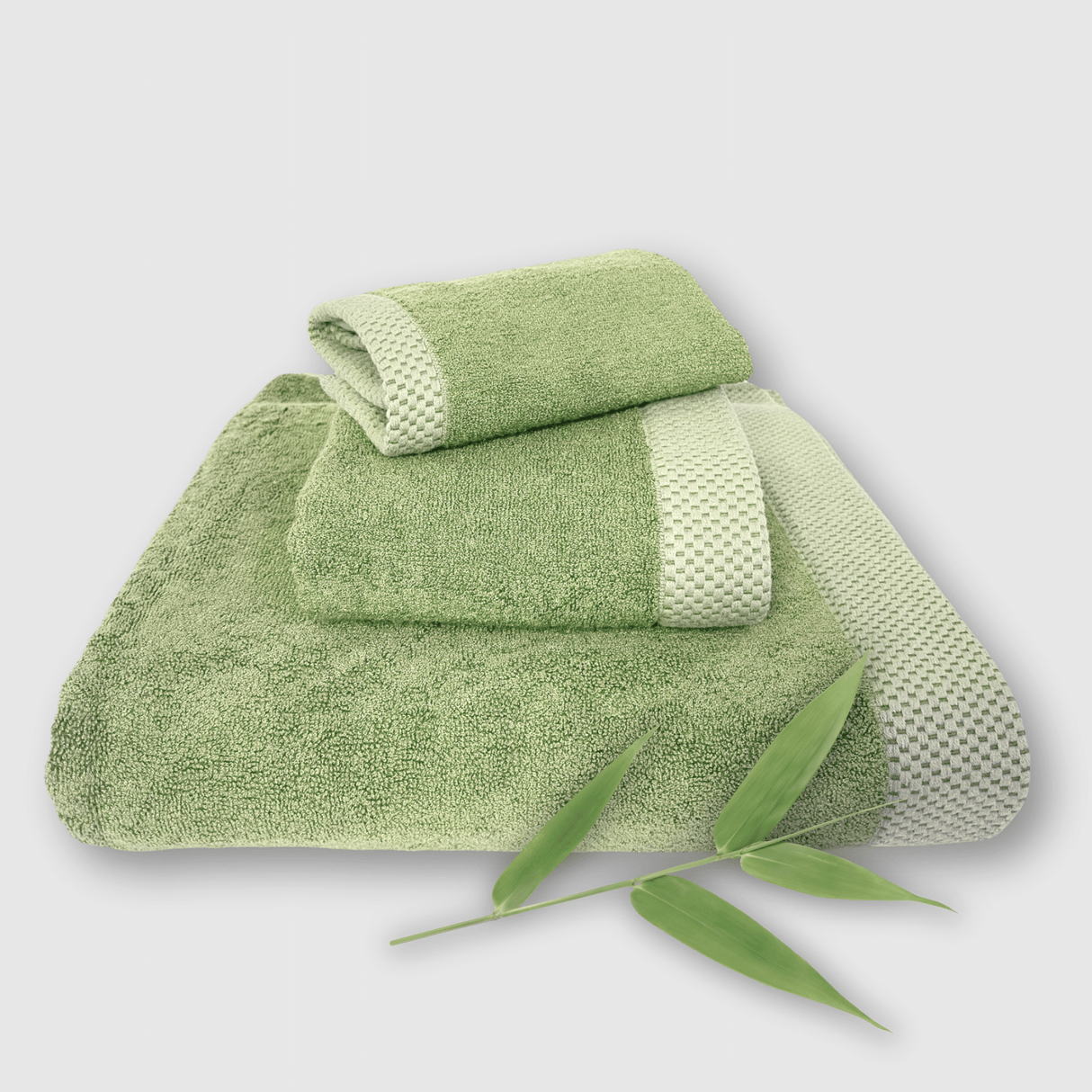 Bamboo 3 Piece Towel Set - Sage from BedVoyage
