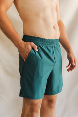 The Green Way | Green Deck Stripe Ball Hammock® 7 Inch Athletic Shorts from Shinesty