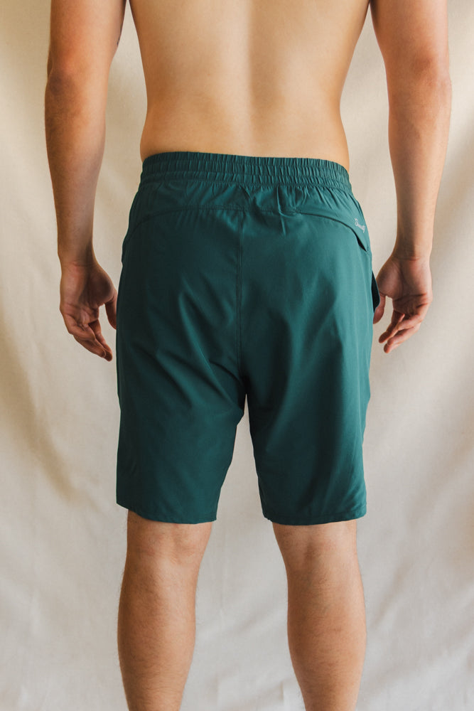 The Green Way | Green Deck Stripe Ball Hammock® 9 Inch Athletic Shorts from Shinesty