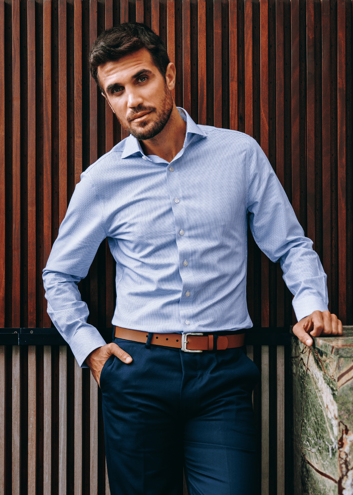 Greenwich Blue Check Shirt from Atica Man