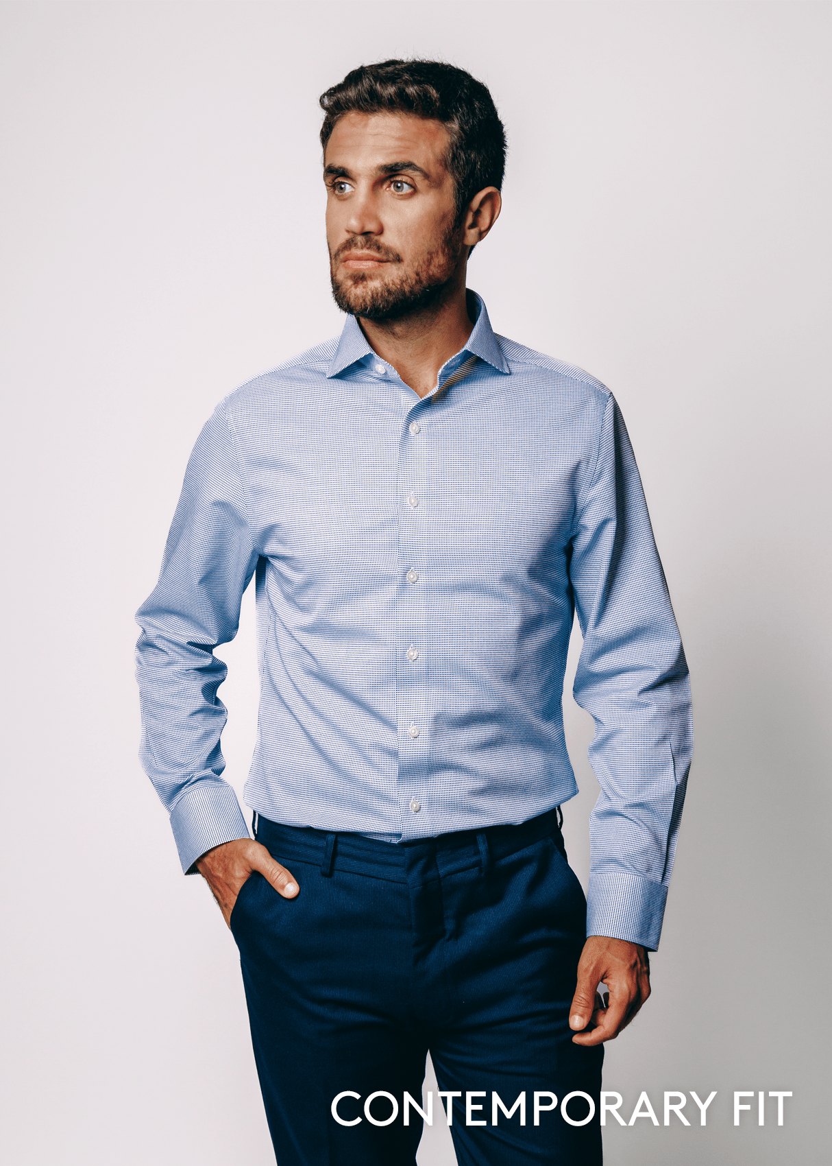 Greenwich Blue Check Shirt from Atica Man