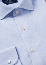 Greenwich Light Blue Grid Shirt from Atica Man