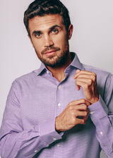 Greenwich Purple Check Shirt from Atica Man