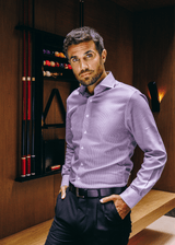 Greenwich Purple Check Shirt from Atica Man