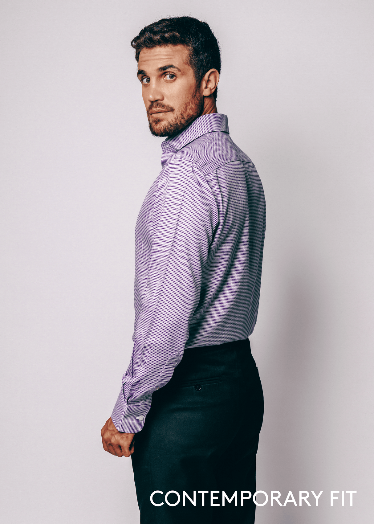 Greenwich Purple Check Shirt from Atica Man
