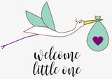 Organic full care new baby gift set - welcome little one! from Lizush