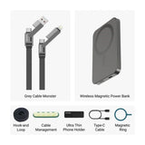 xCool Cable Monster 4-in-1 100W USB-C Charging Cable with Interchangeable Connectors from Cool Gadget