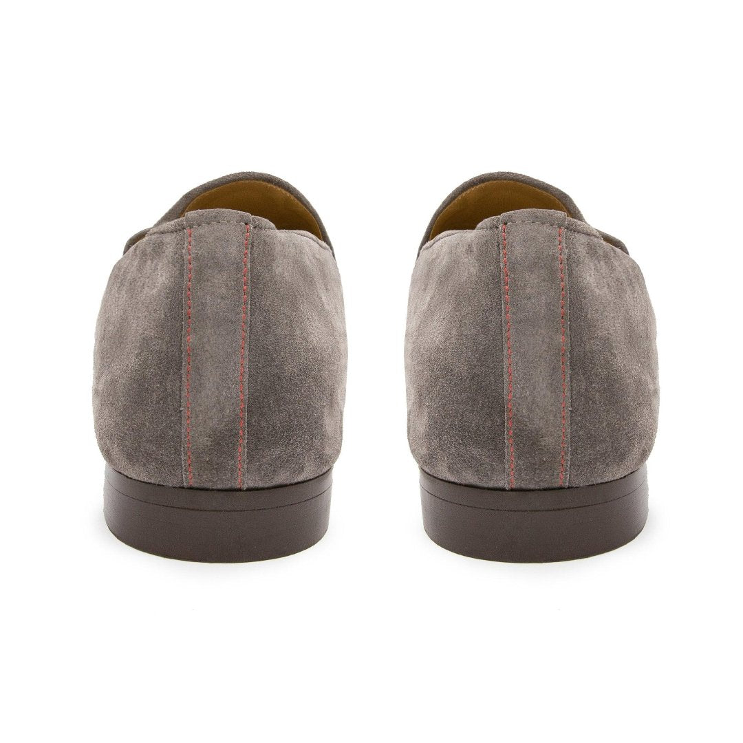 Men's Grigio Suede Milano Loafer From Del Toro Shoes
