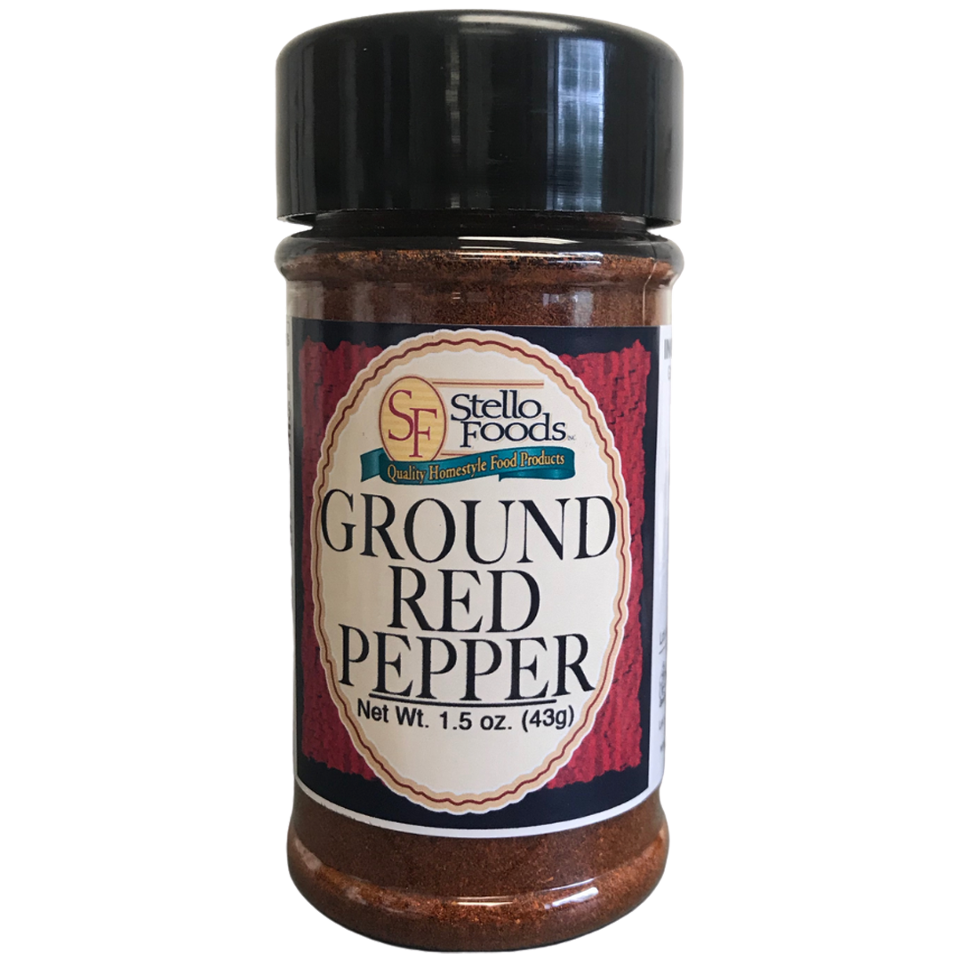 Stello Foods Spices - Pepper - Red - Ground 1.5 oz from Stello Foods