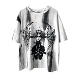 Grunge Gothic Cartoon Print T-Shirt From Kawaii Stop