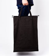 Laundry Hamper with Cotton Liner - Two Sizes - Steel + Cotton from Yamazaki Home