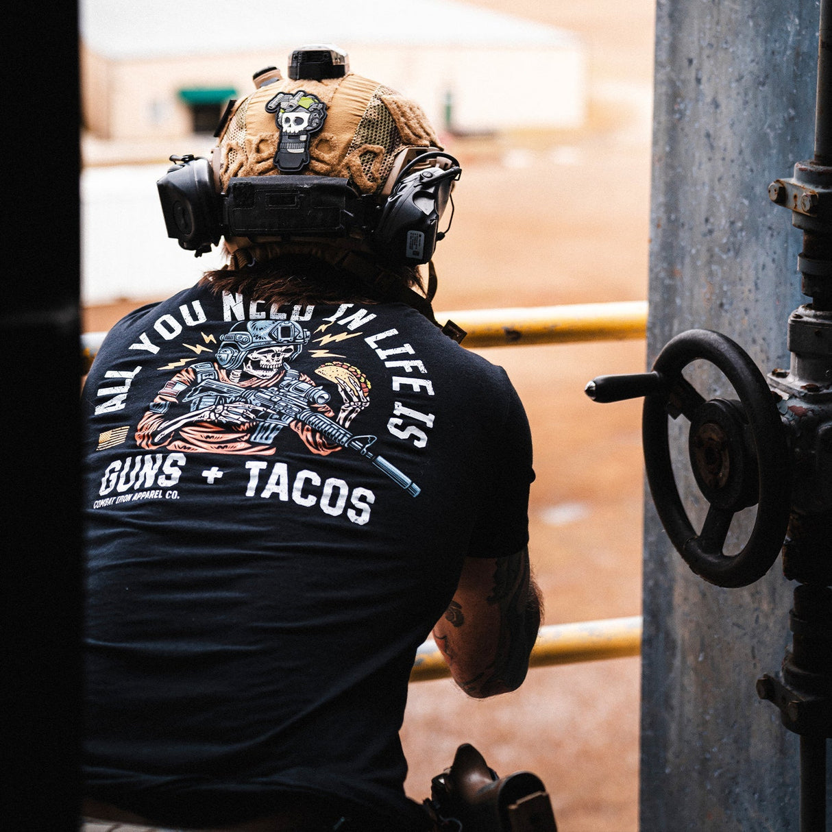 All you need in life is Tacos Men's T-Shirt From Combat Iron Apparel
