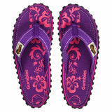 Islander Flip-Flops - Women's - Purple Hibiscus from Gumbies USA