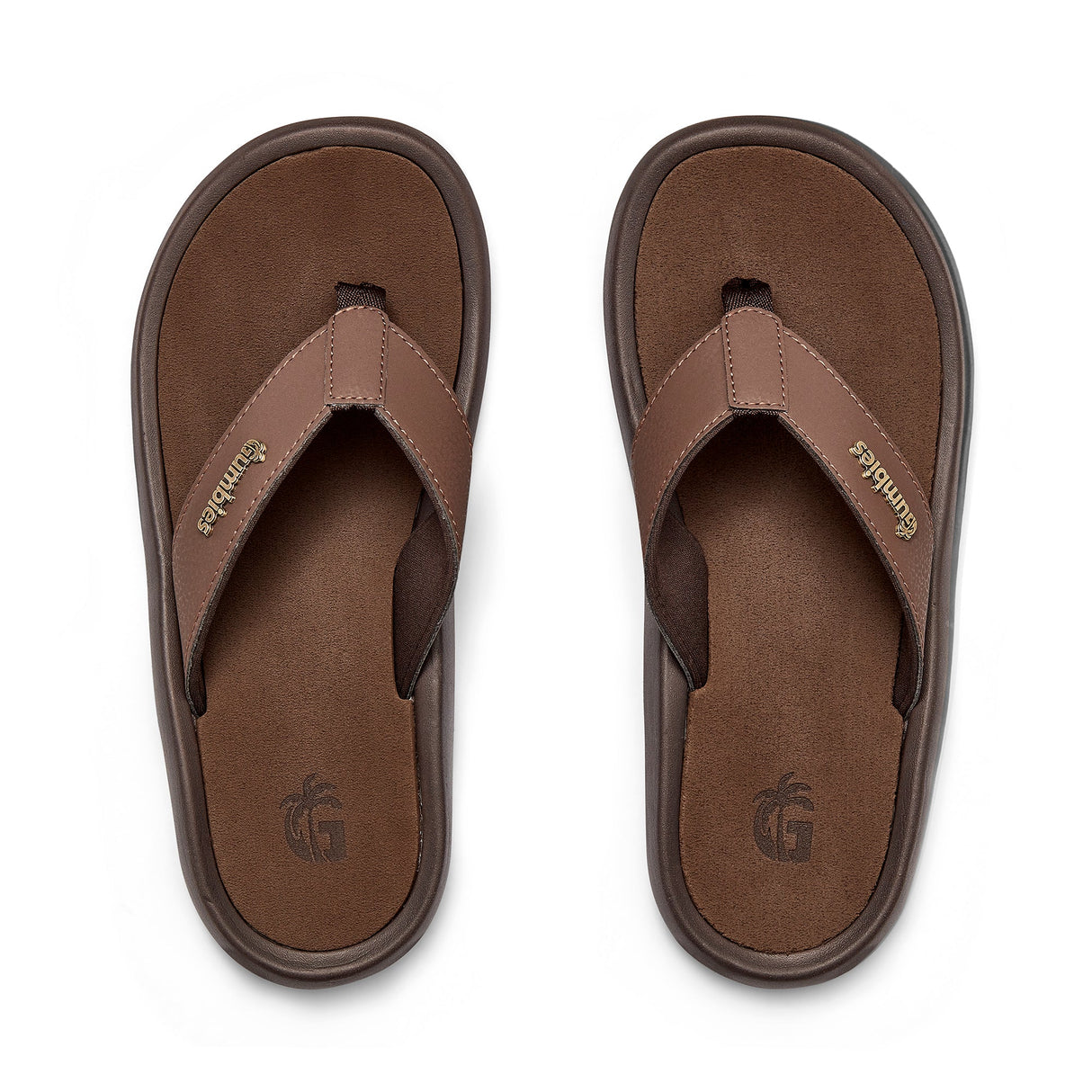 Noosa Flip-Flops - Men's - Brown From Gumbies USA
