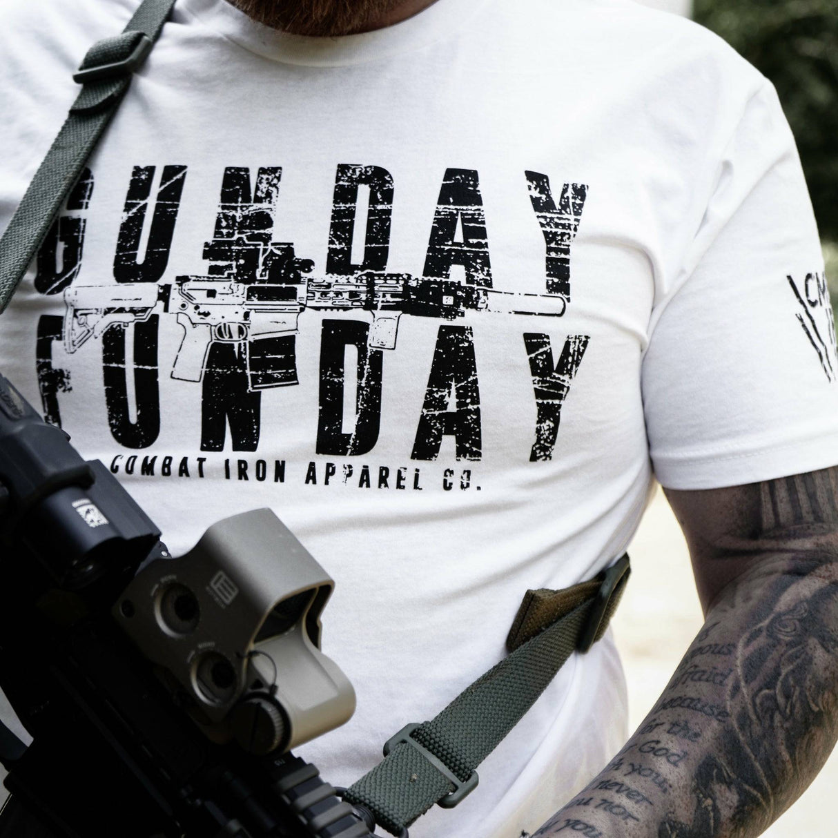 Gunday Funday Men's T-Shirt From Combat Iron Apparel