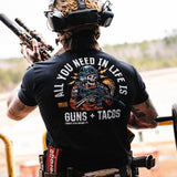 All you need in life is Tacos Men's T-Shirt From Combat Iron Apparel