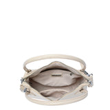 Gwen's Vegan Leather Geometric Panel Satchel from MMS Brands
