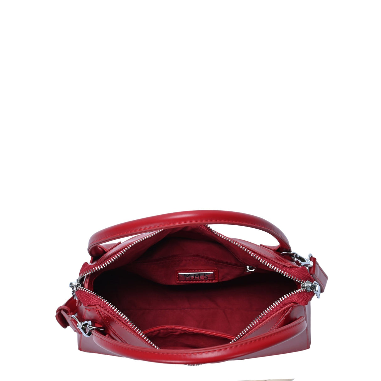 Gwen's Vegan Leather Geometric Panel Satchel from MMS Brands