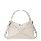 Gwen's Vegan Leather Geometric Panel Satchel from MMS Brands