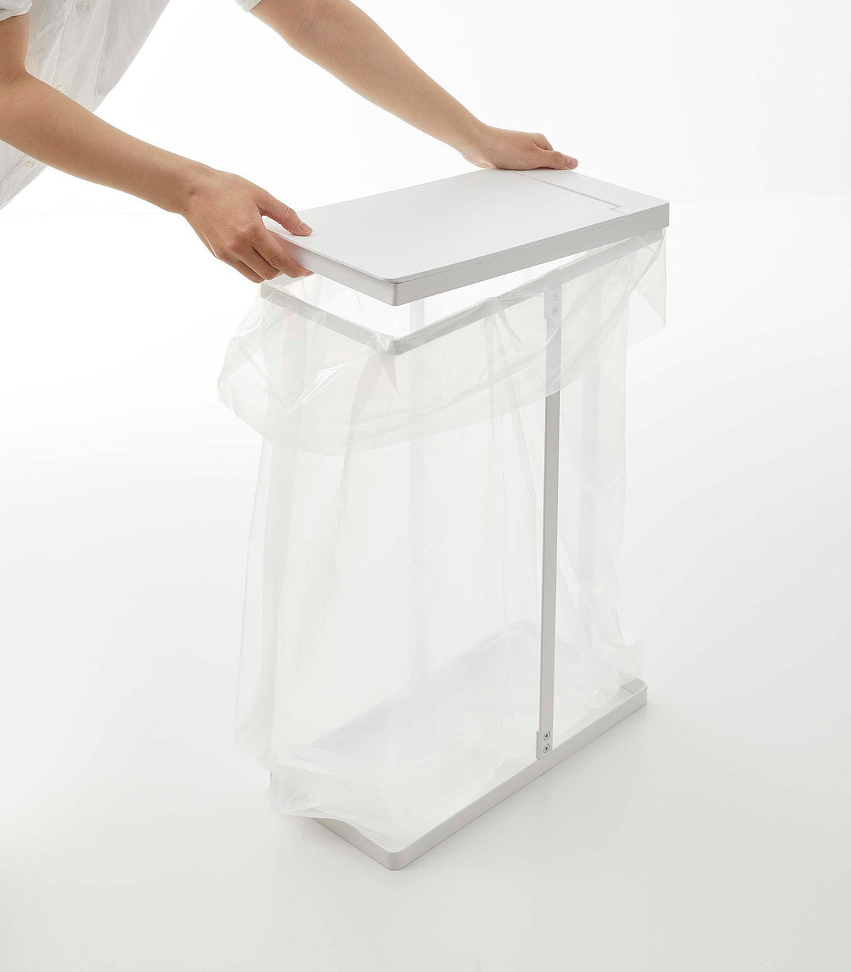 Lidded Garbage Bag Holder - Steel from Yamazaki Home