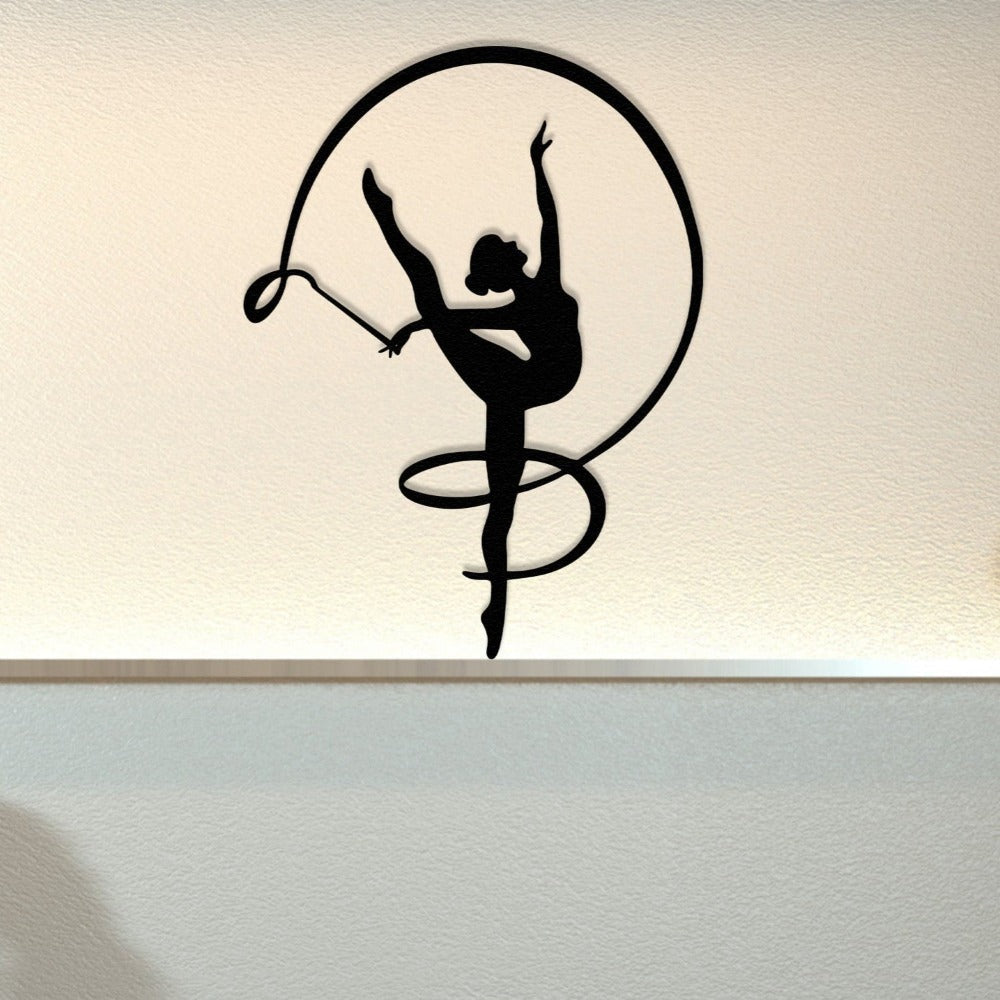 Gymnast Girl Metal Wall Decor from VITAHOME DESIGN LLC